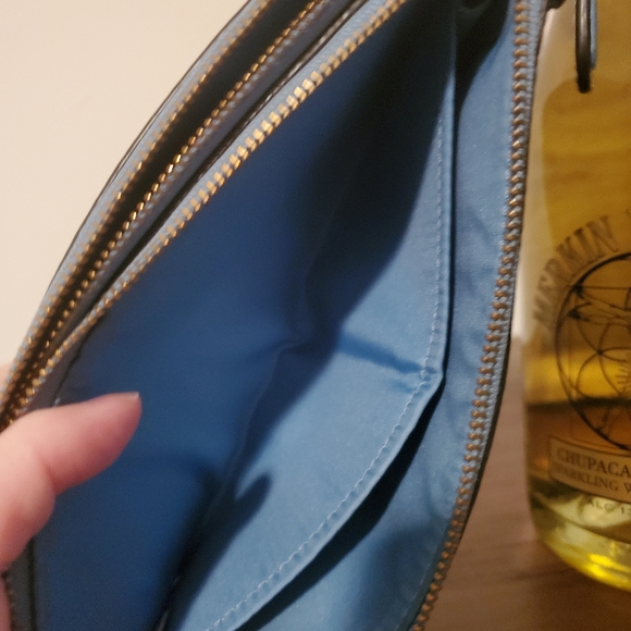 Coach Tiffany Blue Double Wallet with Wristlet strap - Picture 11 of 16